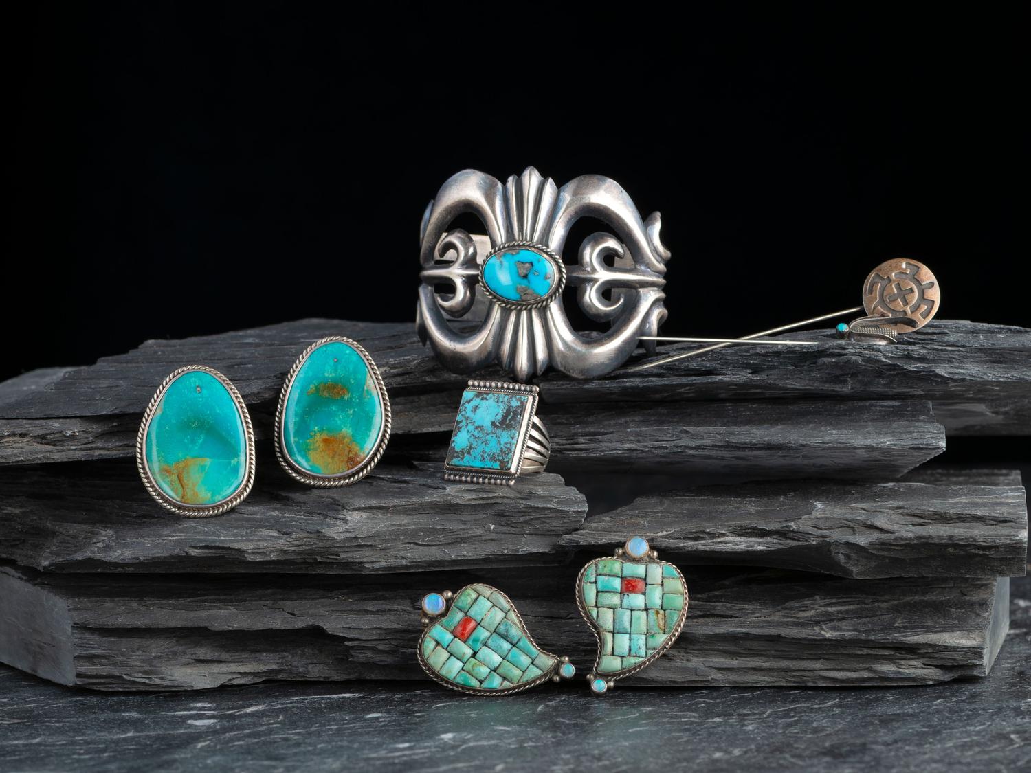 Navajo, Kewa, Hopi, and Mixtec Jewelry
