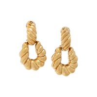 YELLOW GOLD CLIP EARRINGS