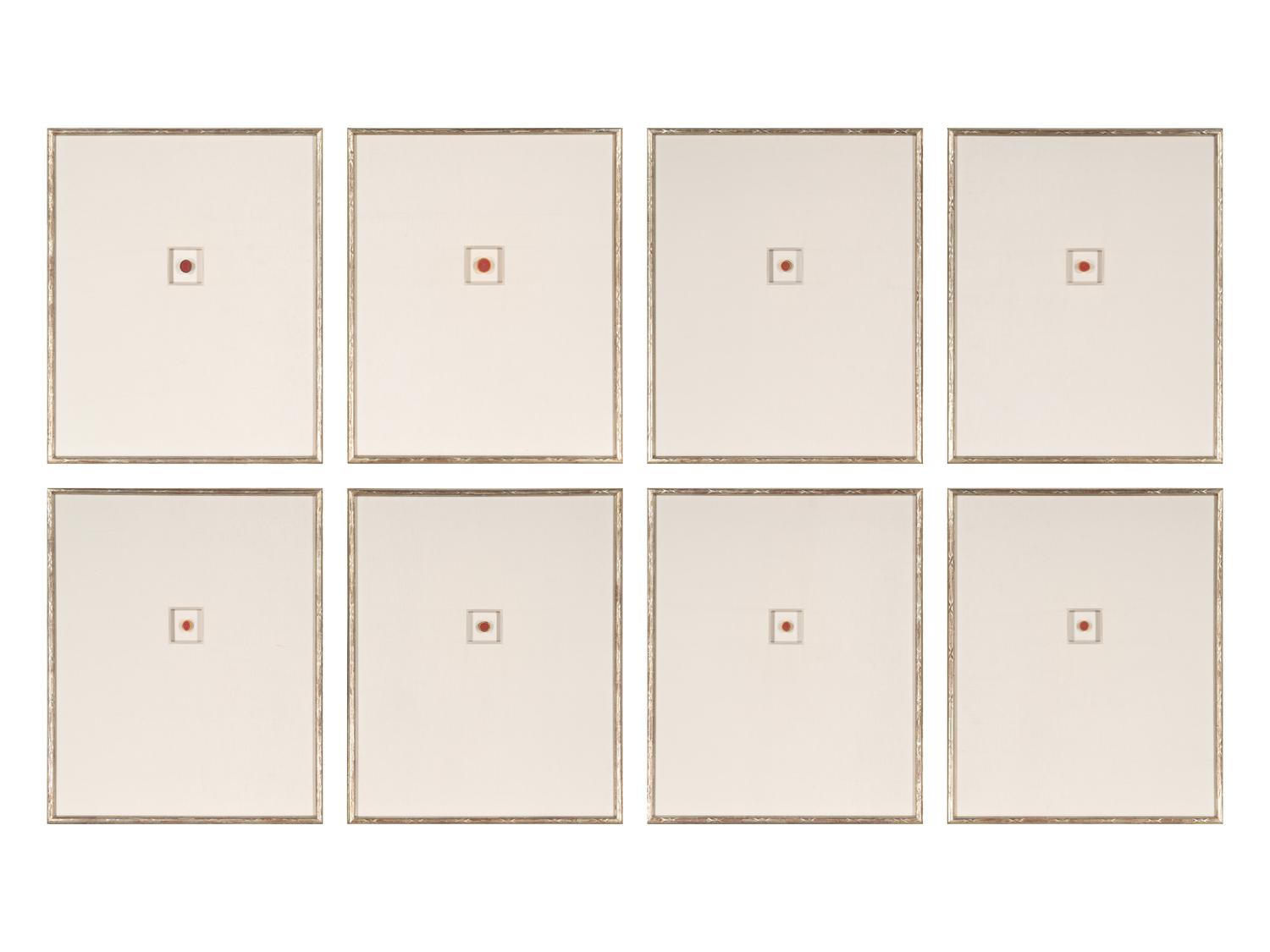 Eight Framed Grand Tour Plaster Intaglios