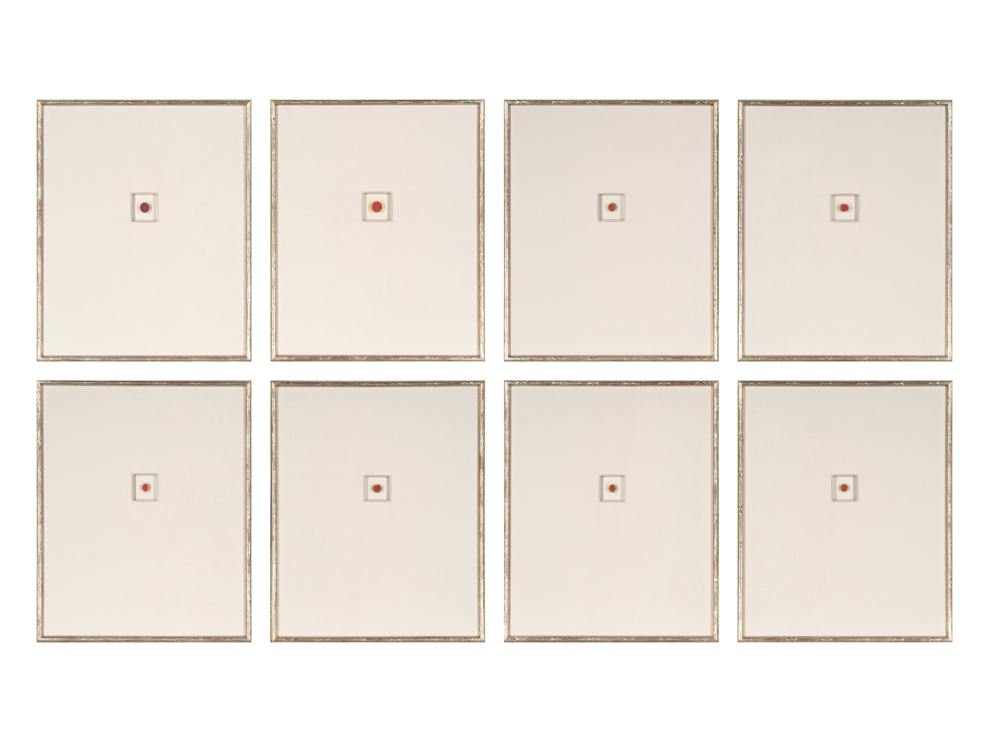 Eight Framed Grand Tour Plaster Intaglios