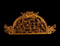 Two Chinese Gilt Wood Panels