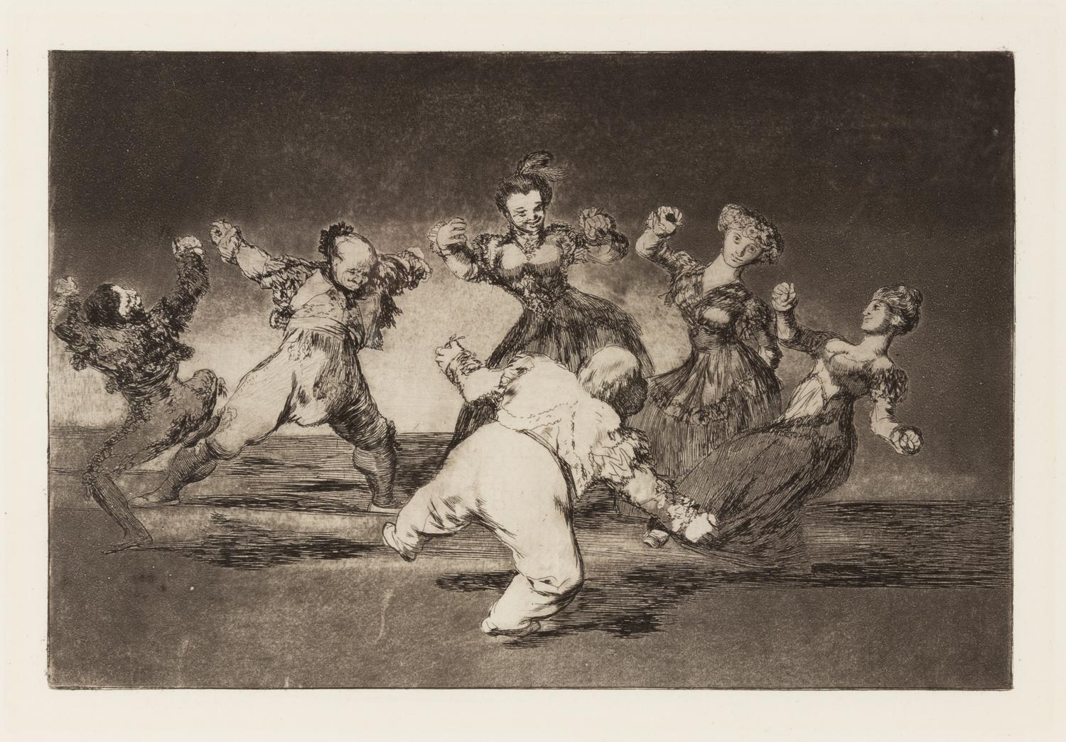 If Marina Will Dance, She Has to Take the Consequences (plate 12 from Los Proverbios)