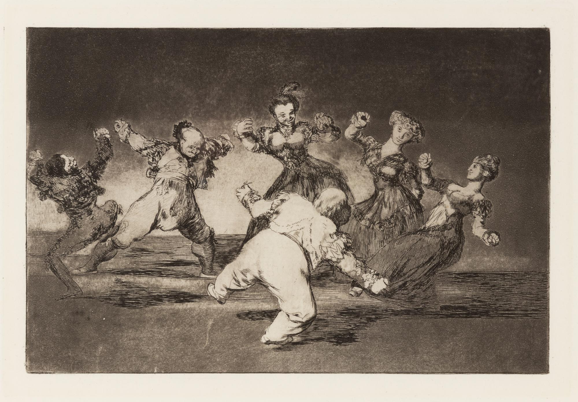 If Marina Will Dance, She Has to Take the Consequences (plate 12 from Los Proverbios)