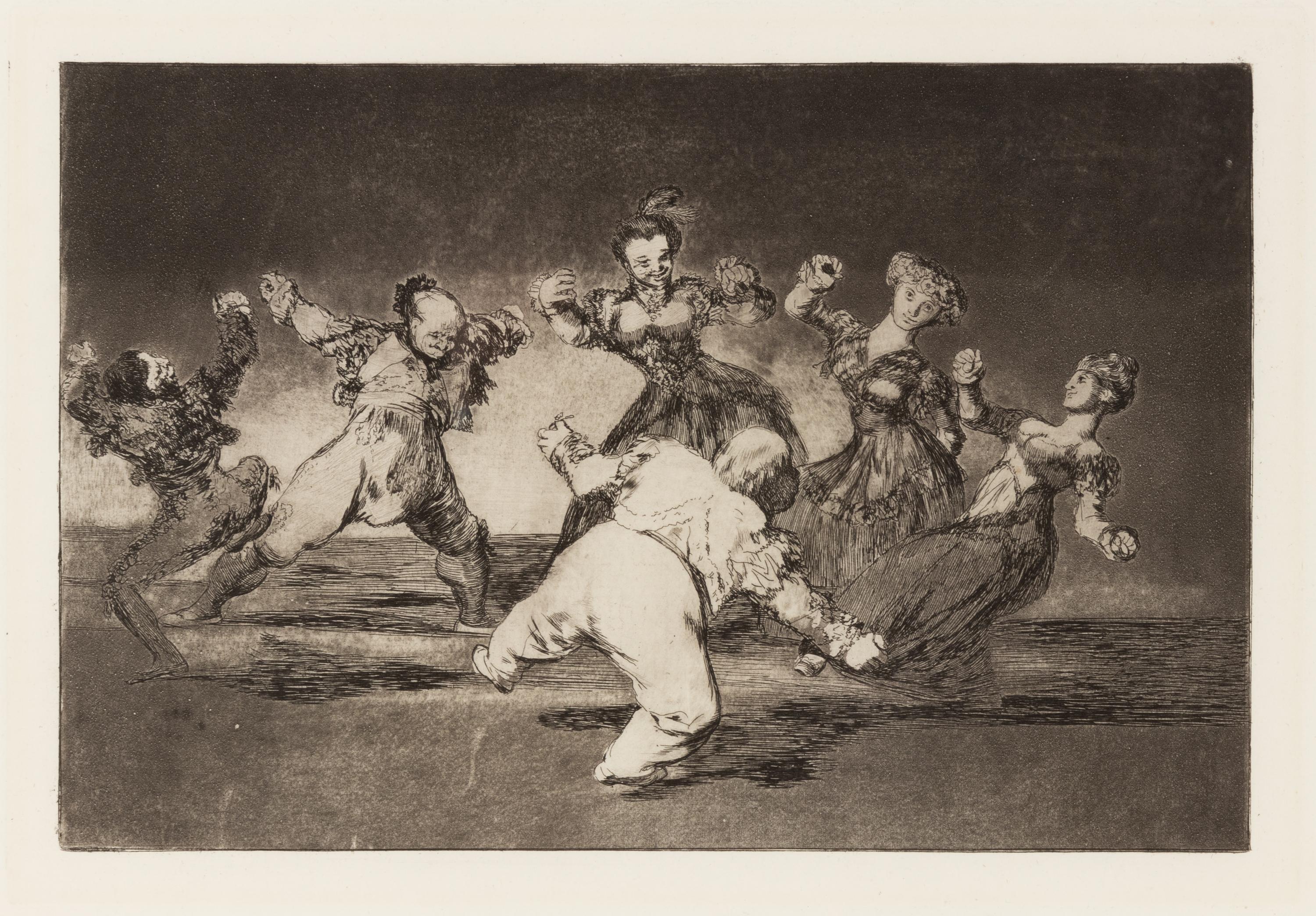 If Marina Will Dance, She Has to Take the Consequences (plate 12 from Los Proverbios)