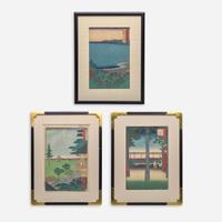 Utagawa Hiroshige 歌川広重 浮世绘三幅 (Japanese b.1797-d.1858)