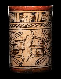 A Maya Codex Style Cylinder Vessel