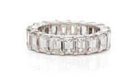 A Platinum and Diamond Eternity Band, 5.85 dwts.