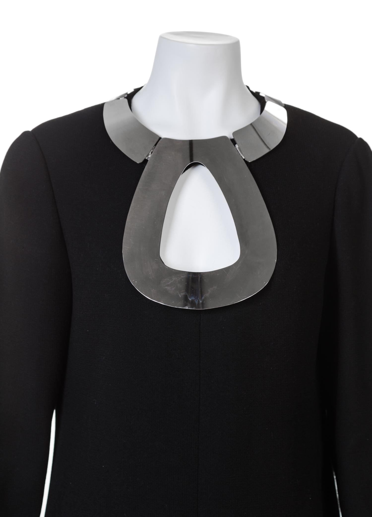 A Pierre Cardin 1960s Black Crepe Dress,