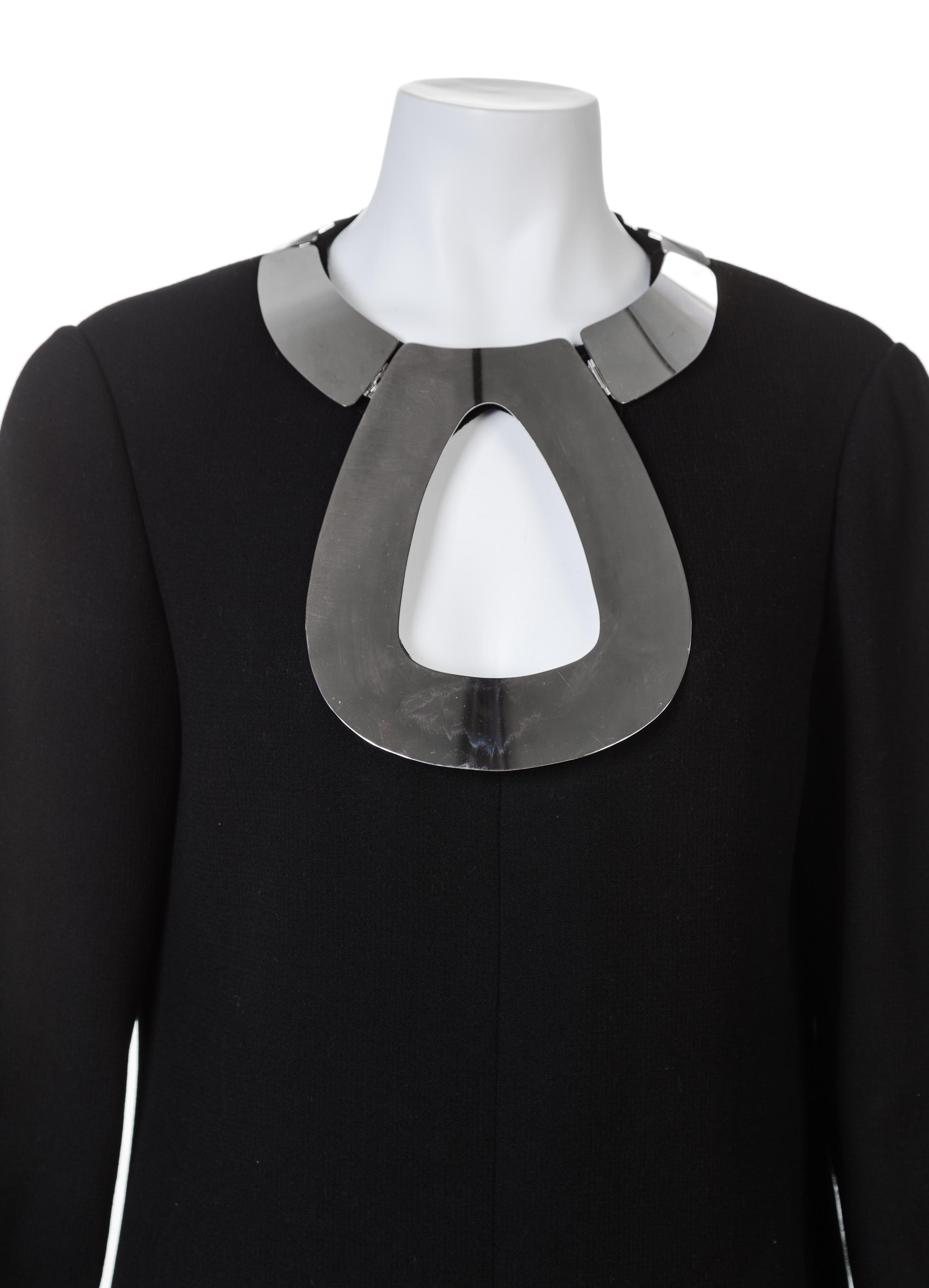 A Pierre Cardin 1960s Black Crepe Dress,