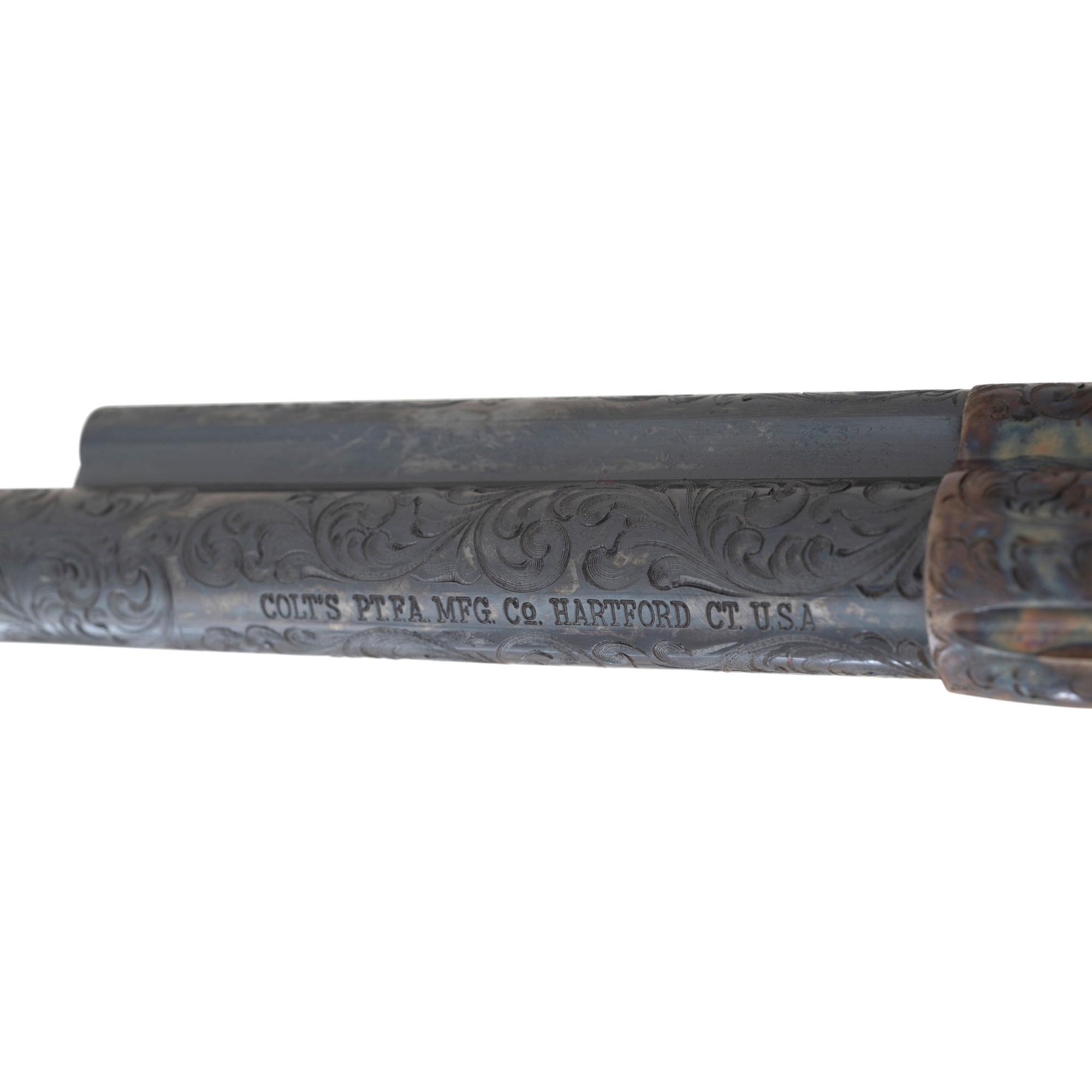 *Colt Custom Shop Class D Engraved 3rd Generation Single Action Army Revolver in .44 Special with Factory Box
