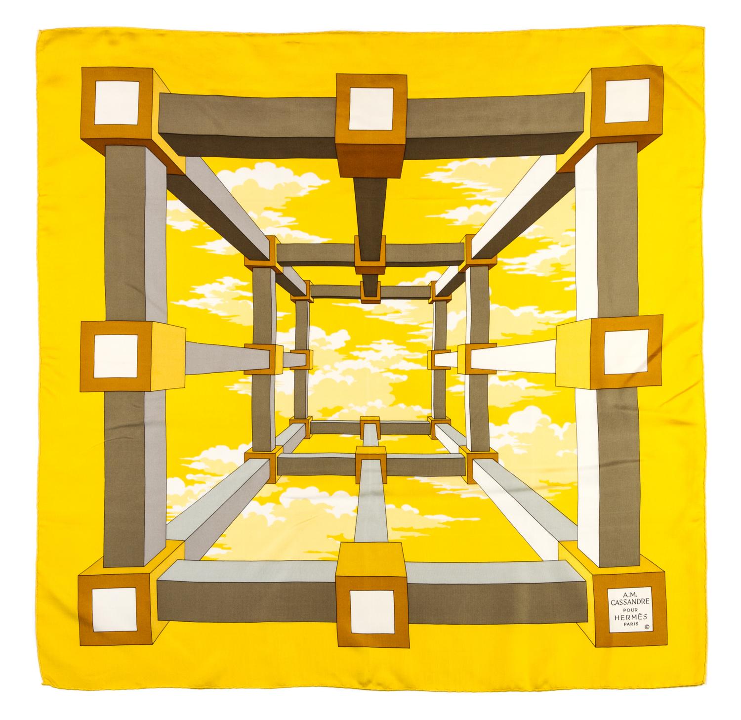 An Hermes Silk Scarf, 35 x 35 inches.