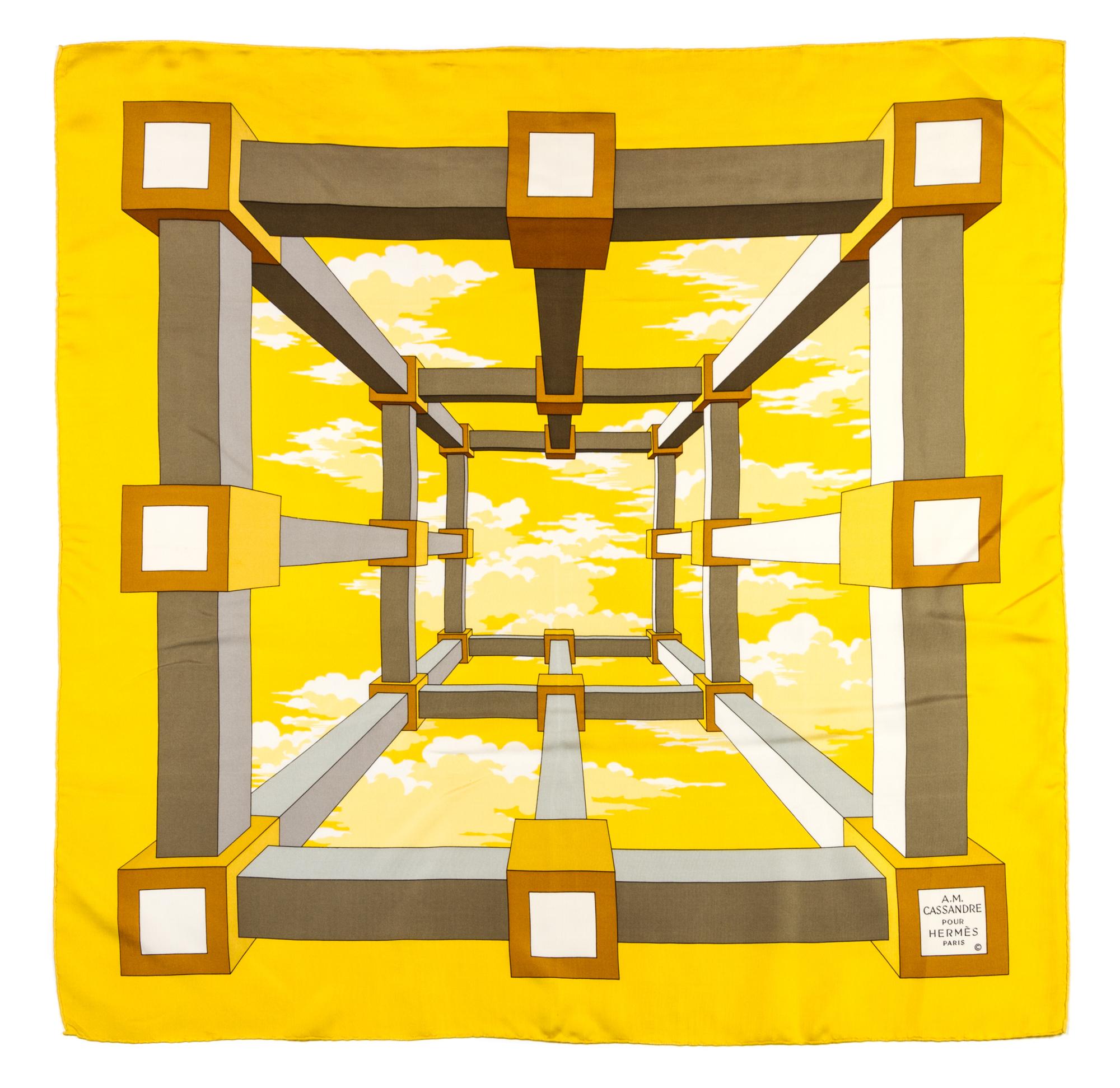 An Hermes Silk Scarf, 35 x 35 inches.