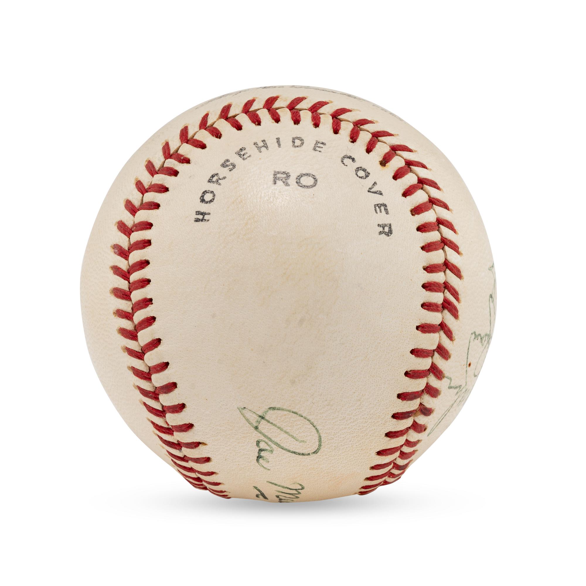 A Multi Signed Autograph Baseball Featuring Joe Medwick and Notables (Beckett Authentication Services Letter of Authenticity)