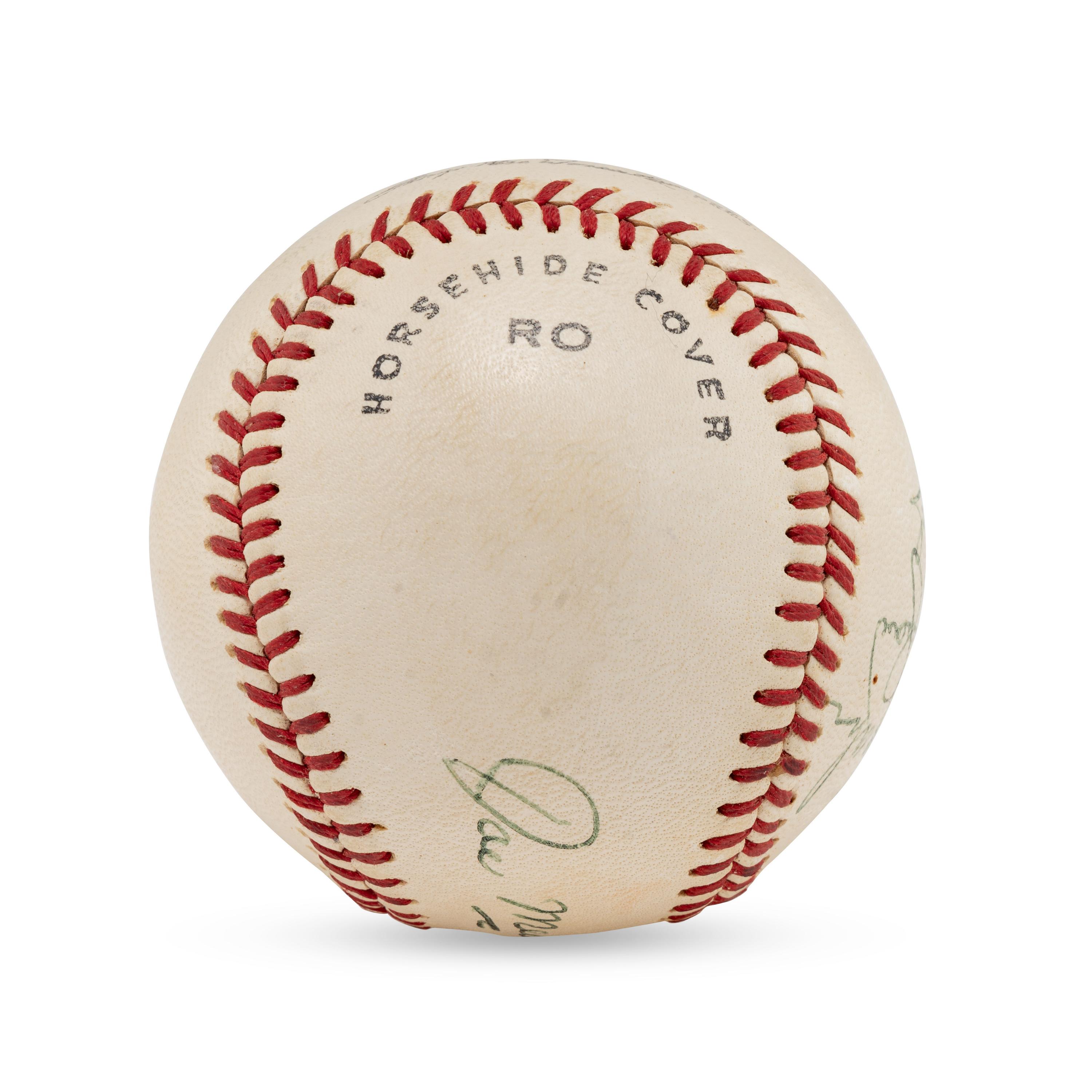 A Multi Signed Autograph Baseball Featuring Joe Medwick and Notables (Beckett Authentication Services Letter of Authenticity)