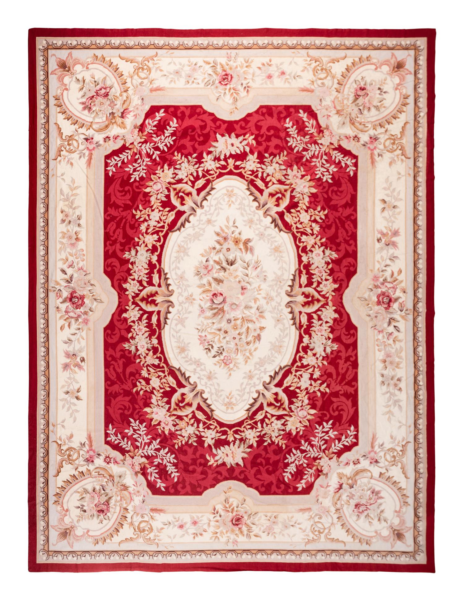 A Chinese Needlepoint Wool Rug