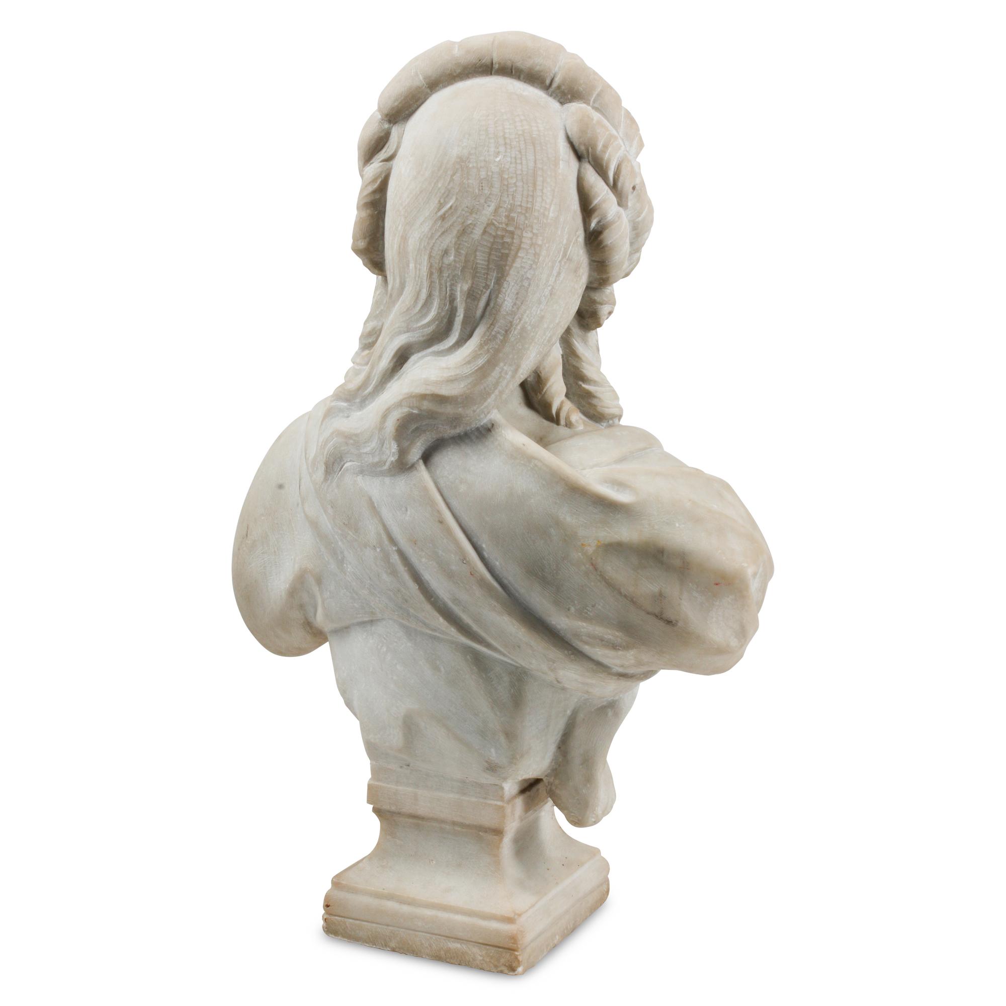 A Continental Marble Bust of Marie Antoinette