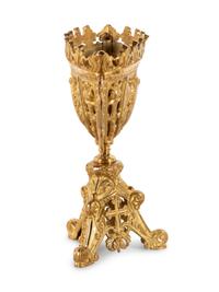 A Continental Gilt Metal Center Bowl