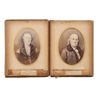 [Early Photography] Cabinet Card Album of 18th-19th century Pennsylvania Governors