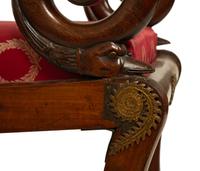 A French Empire Style Mahogany Fauteuil de Bureau — LATE 19TH CENTURY