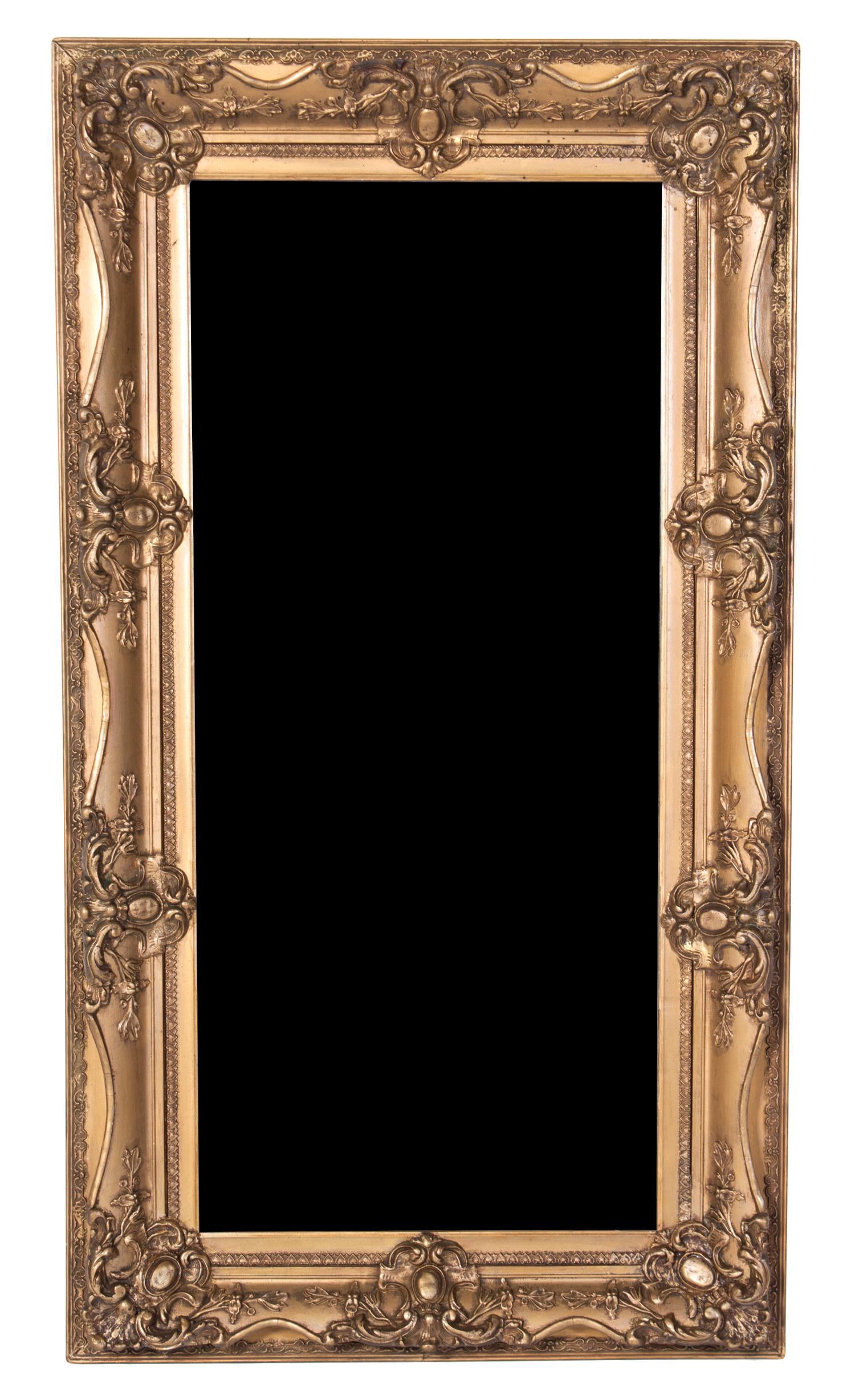 A Giltwood Mirror 50 x 27 1/2 inches.