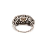 EDWARDIAN, CULTURED PEARL AND DIAMOND RING