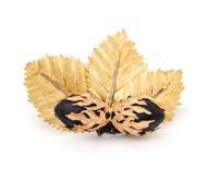 A Tricolor Gold Brooch, Buccellati, 18.90 dwts.