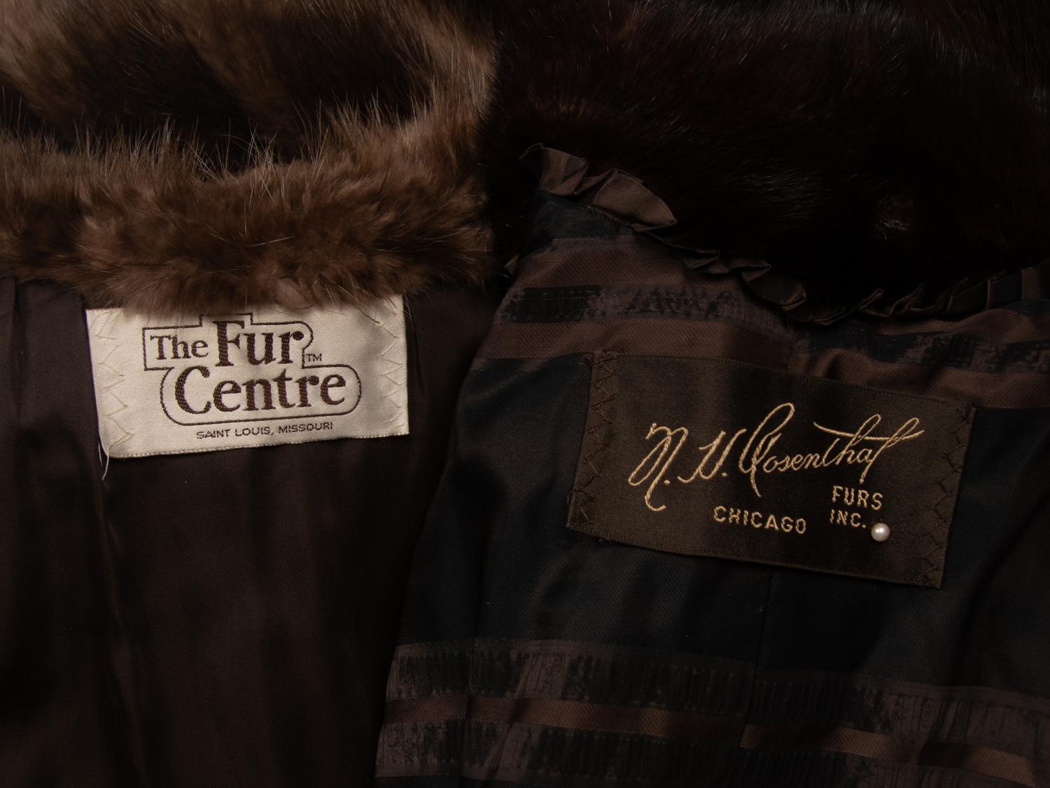 Two Fur Coats, Mink and Beaver