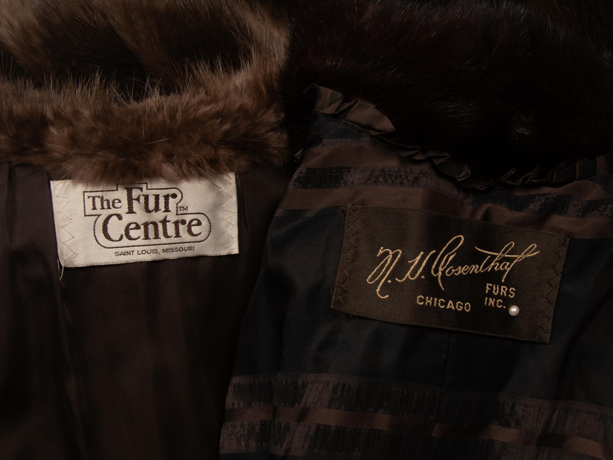 Two Fur Coats, Mink and Beaver
