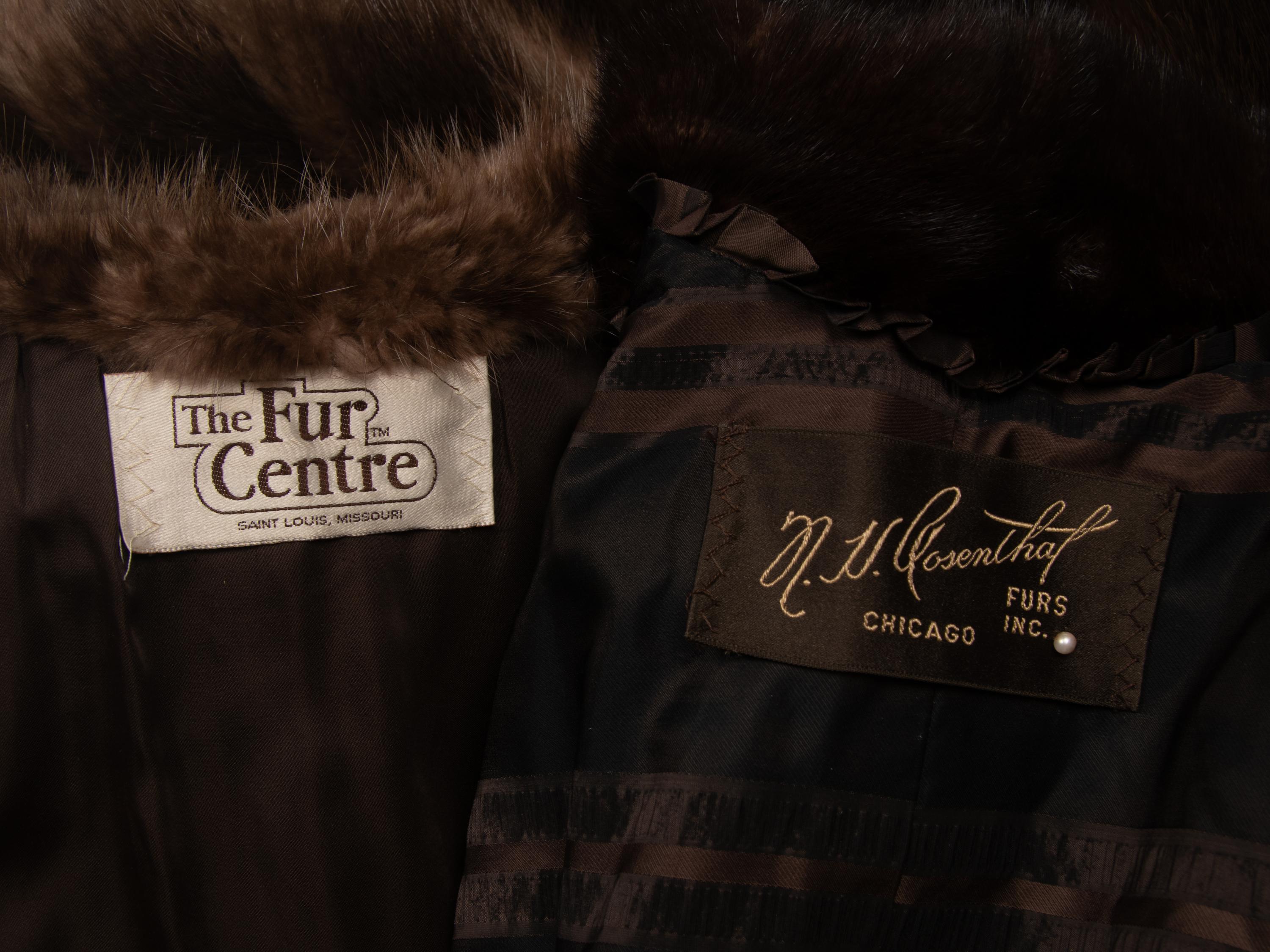 Two Fur Coats, Mink and Beaver