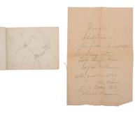 [WESTERN AMERICANA] -- [NATIVE AMERICANS]. Collection of sketches drawn and compiled by U.S. Army officer Charles A.H. McCauley while serving in various military posts, including Native American ledger art from the Los Piños Ute Indian Agency.