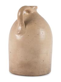 A Cobalt Decorated Two Gallon Spotted Bird Stoneware Jug