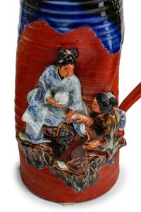 Three Japanese Sumida Gawa Vessels