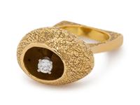 Cartier, Lucas, Brutalist, Gold and Diamond Ring