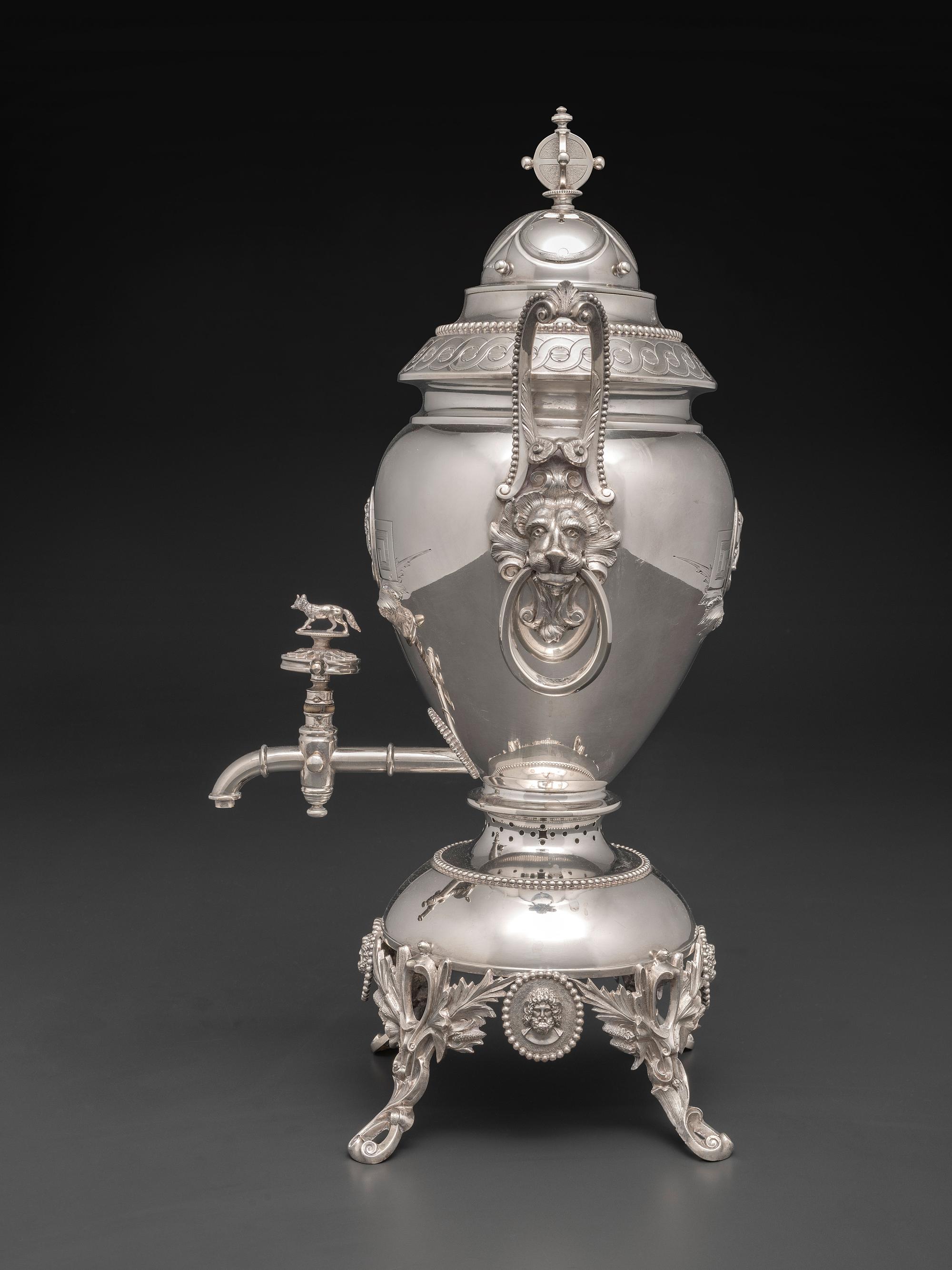 An American Silver Hot Water Urn