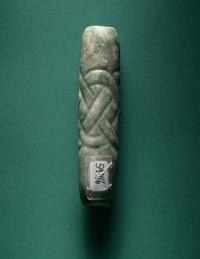 A Maya Jade Glyph Pendant