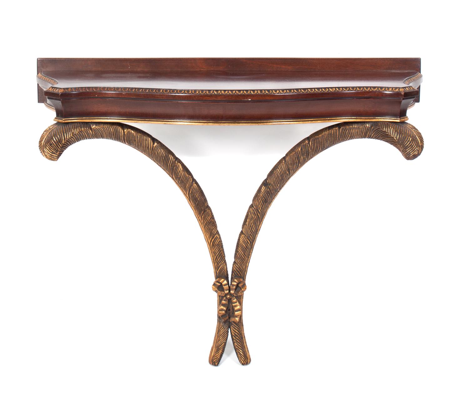 A Regency Style Console Table Height 25 inches.