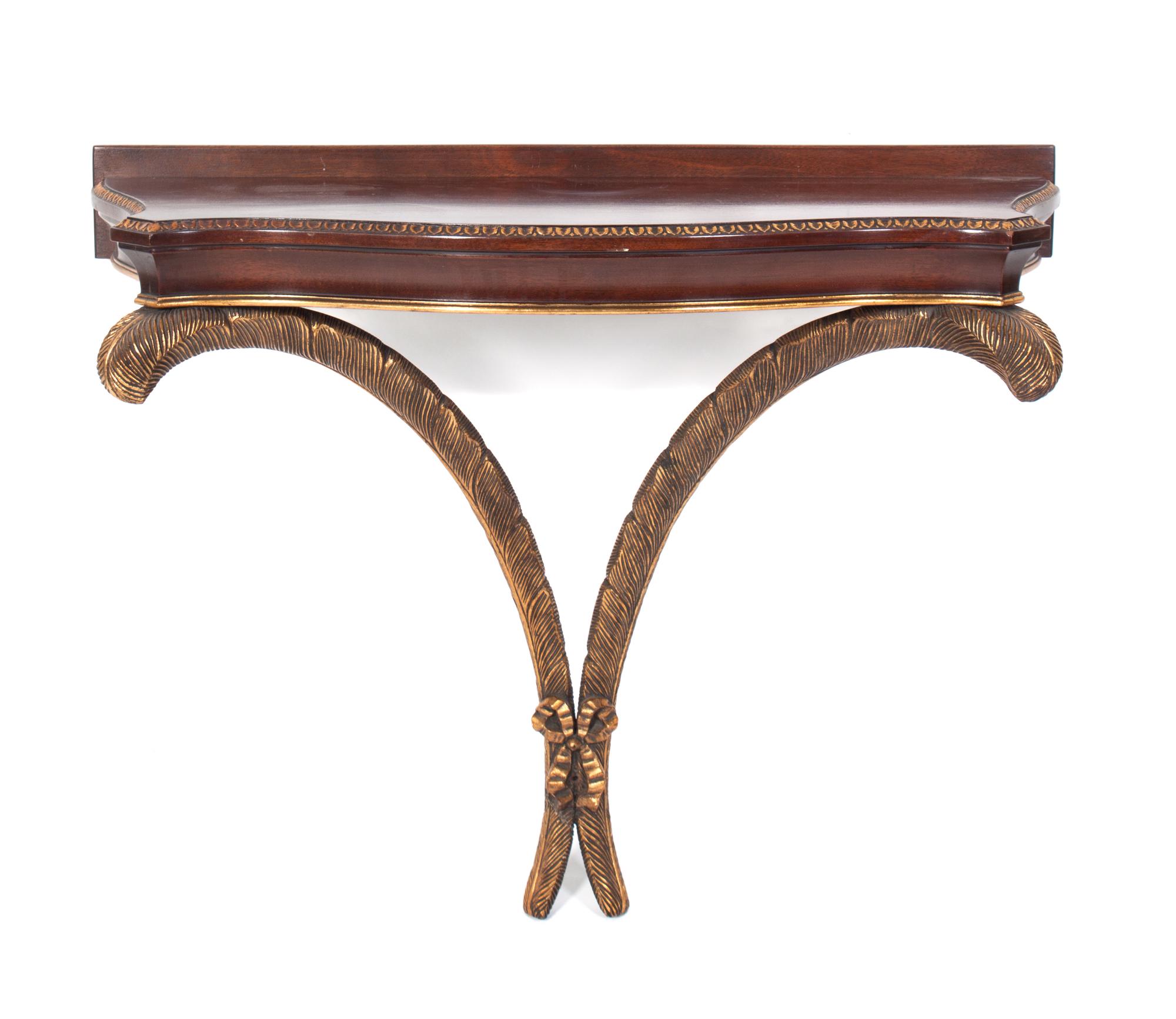A Regency Style Console Table Height 25 inches.
