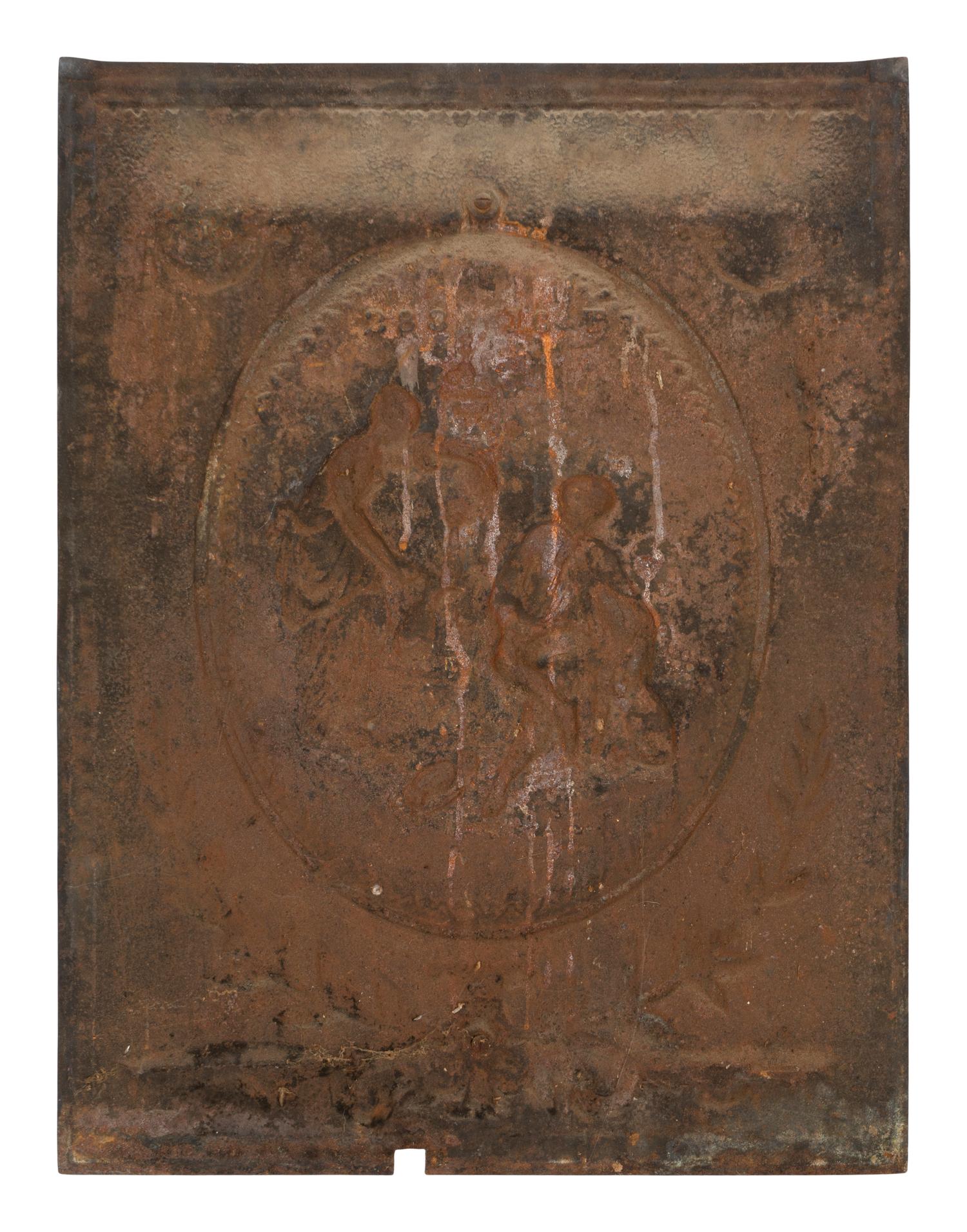 A French Cast Iron Fireback