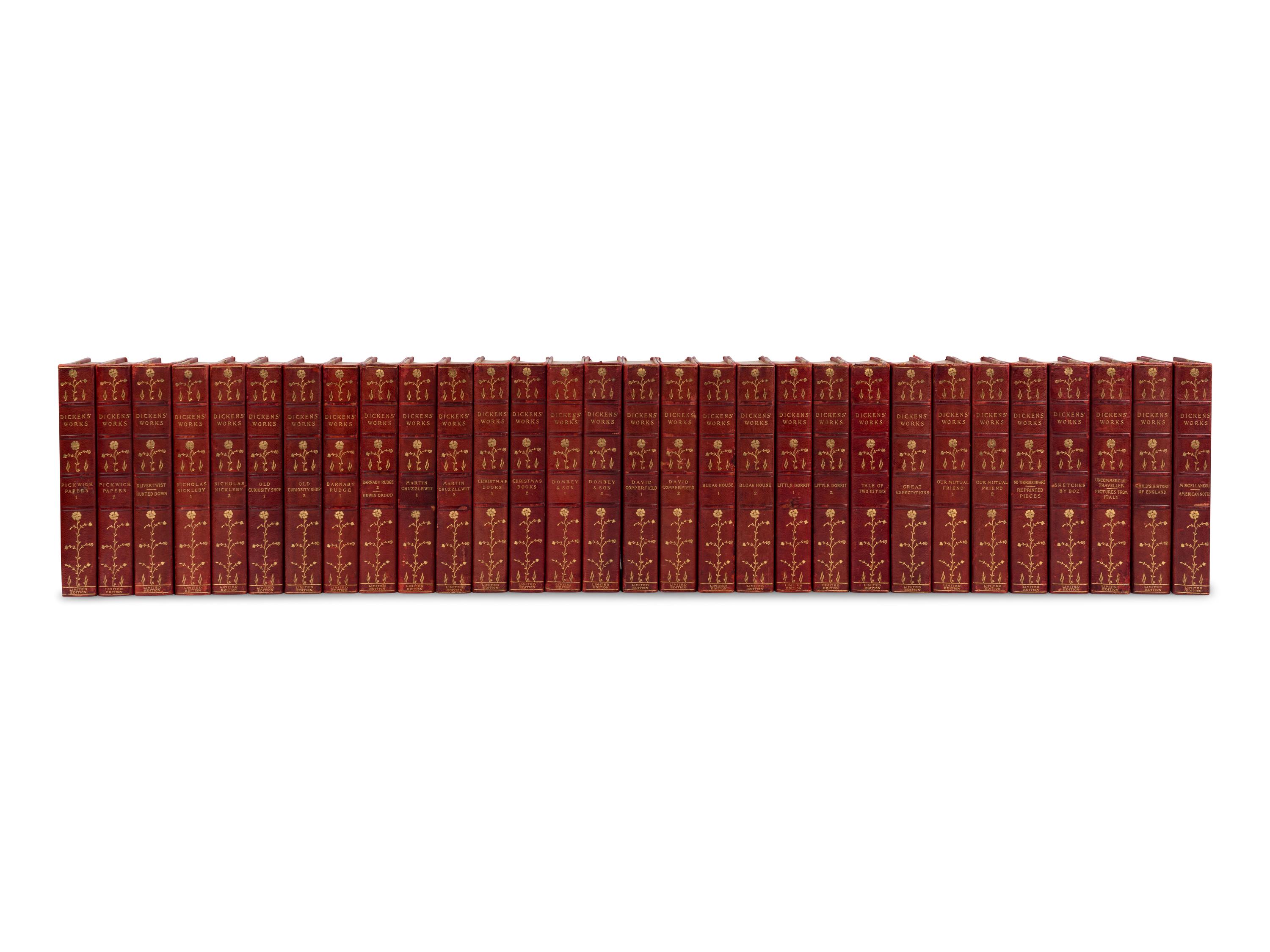 DICKENS, Charles (1812-1870). Works. London: Hawarden Press, 1899.