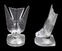 A Collection of Lalique and Baccarat Glass Figures
