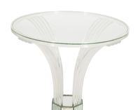 An Art Deco Grosfeld House Glassic Acrylic Accent Table