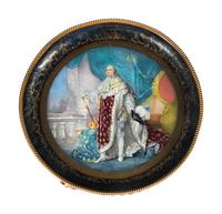 A French Gilt Bronze and Sèvres Style Porcelain-Inset Side Table