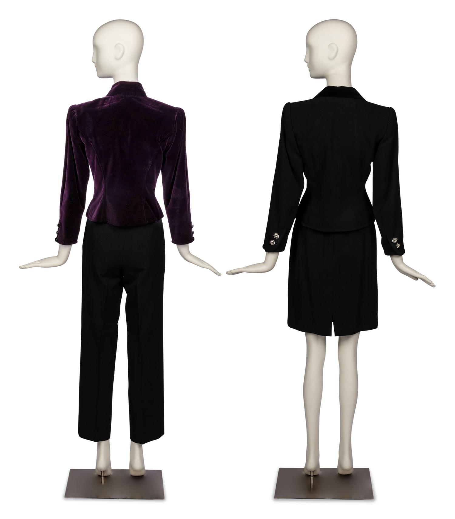 Saint Laurent Rive Gauche Jackets, Pant, and Skirt 1980s