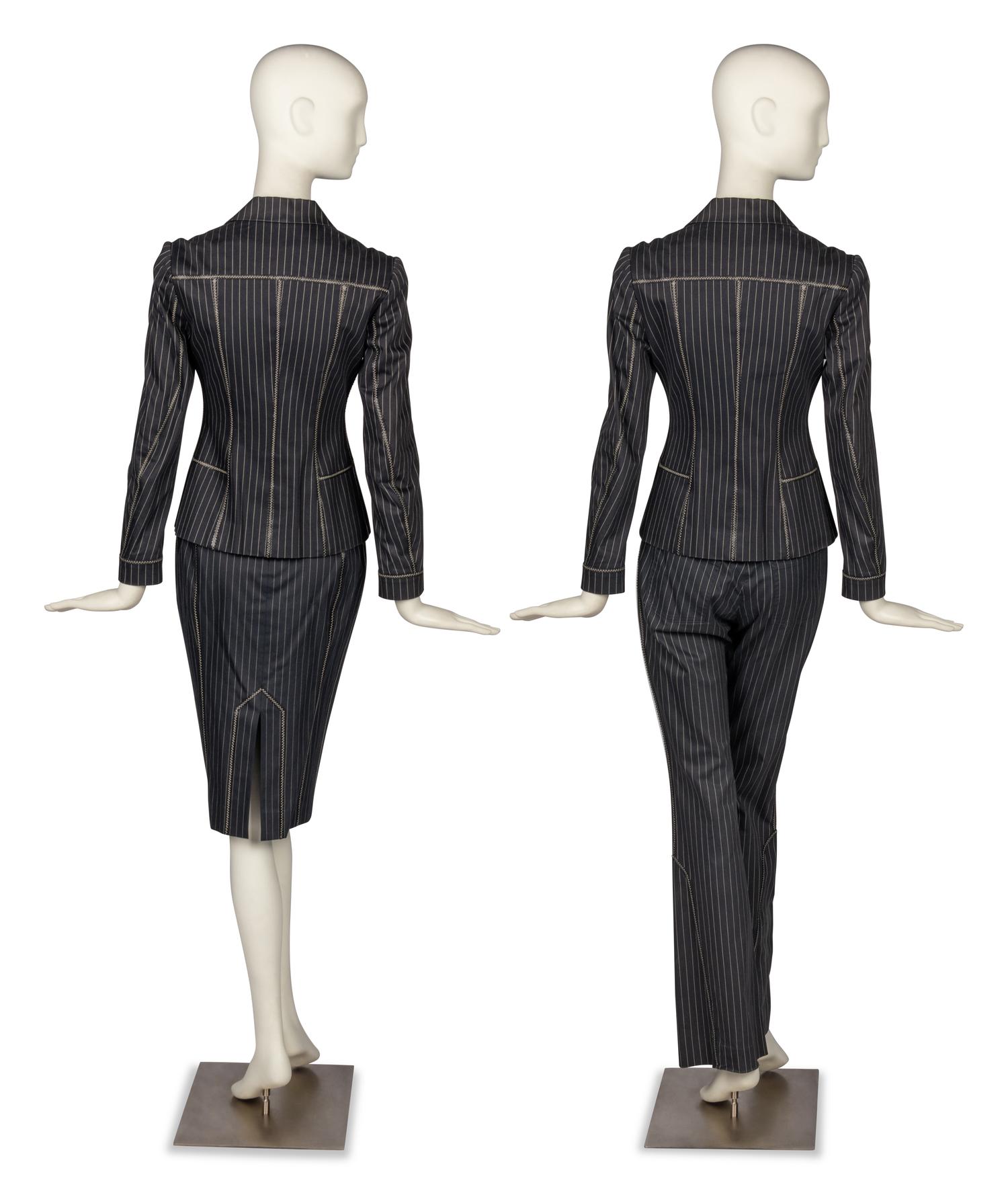 Christian Dior, Pinstripe Three-Piece Set, 1990-2000s