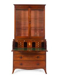 A Regency Mahogany Secretary Bookcase — 19TH CENTURY