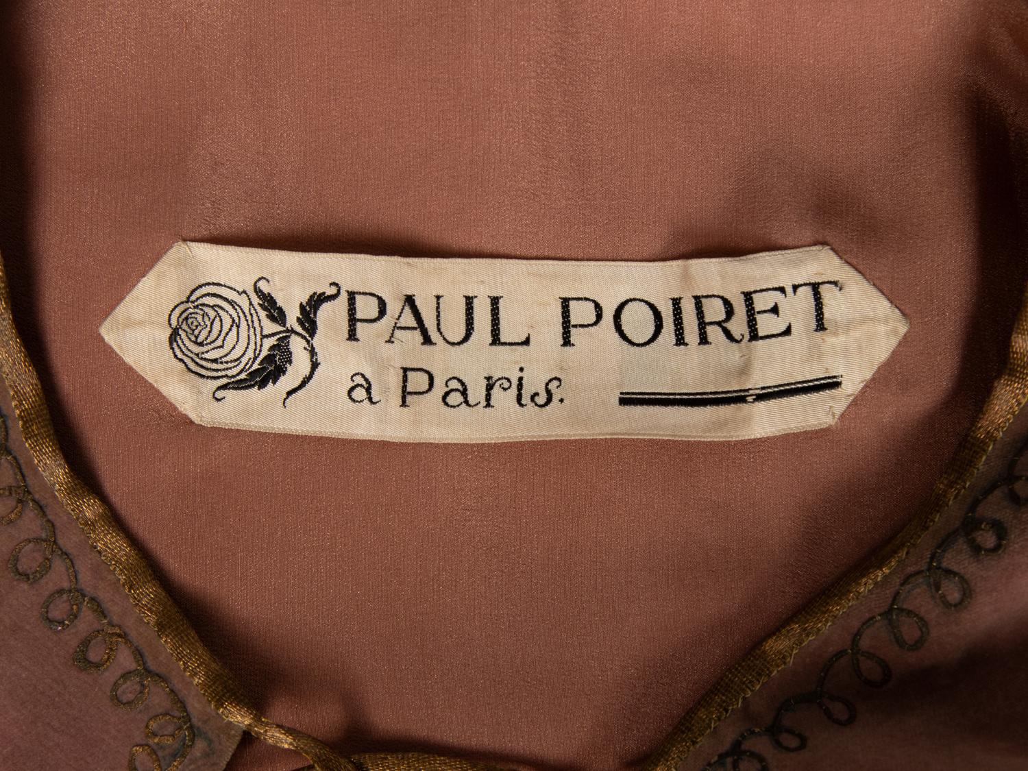 Paul Poiret, Velvet Jacket, 1917