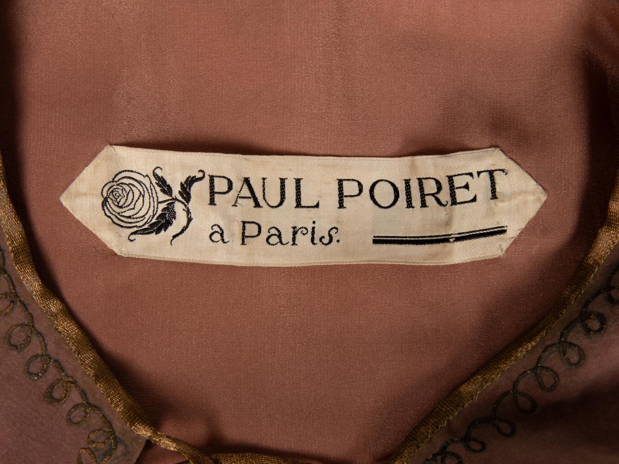 Paul Poiret, Velvet Jacket, 1917