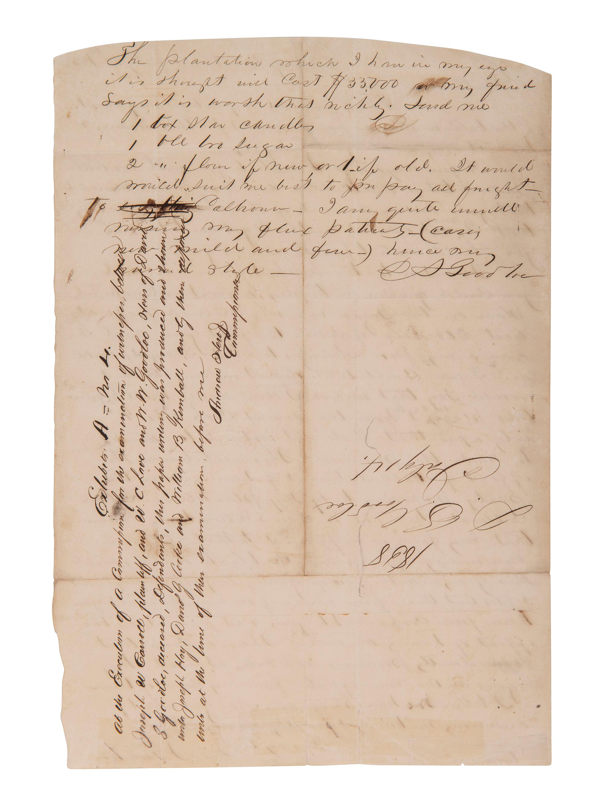 [ENSLAVEMENT] Protection of the enslaved from overseers' abuse detailed by MS plantation owner, 1858