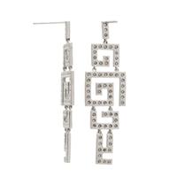 White Gold and Diamond Pendant Earrings