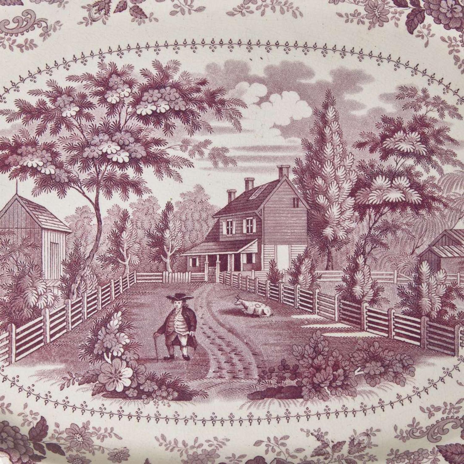 A collection of "Residence of the late Richard Jordan" Staffordshire transfer-printed tablewares first quarter 19th century